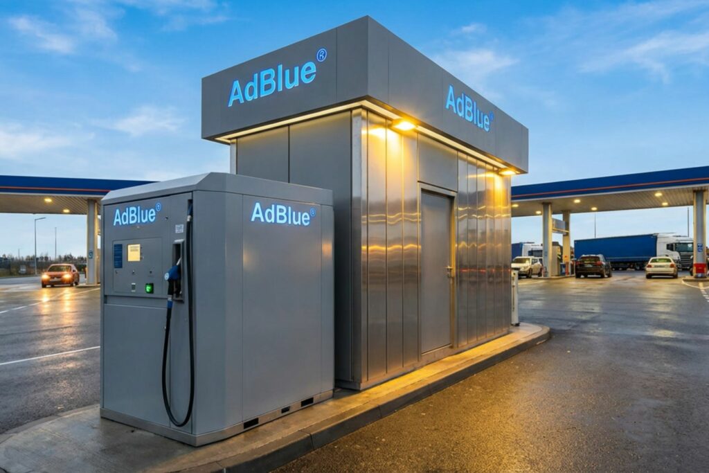 AdBlue Tankstelle mit AdBlueTank